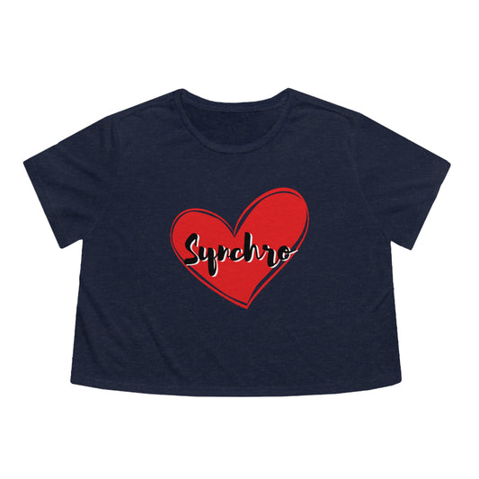 I Love Synchro Crop Tee