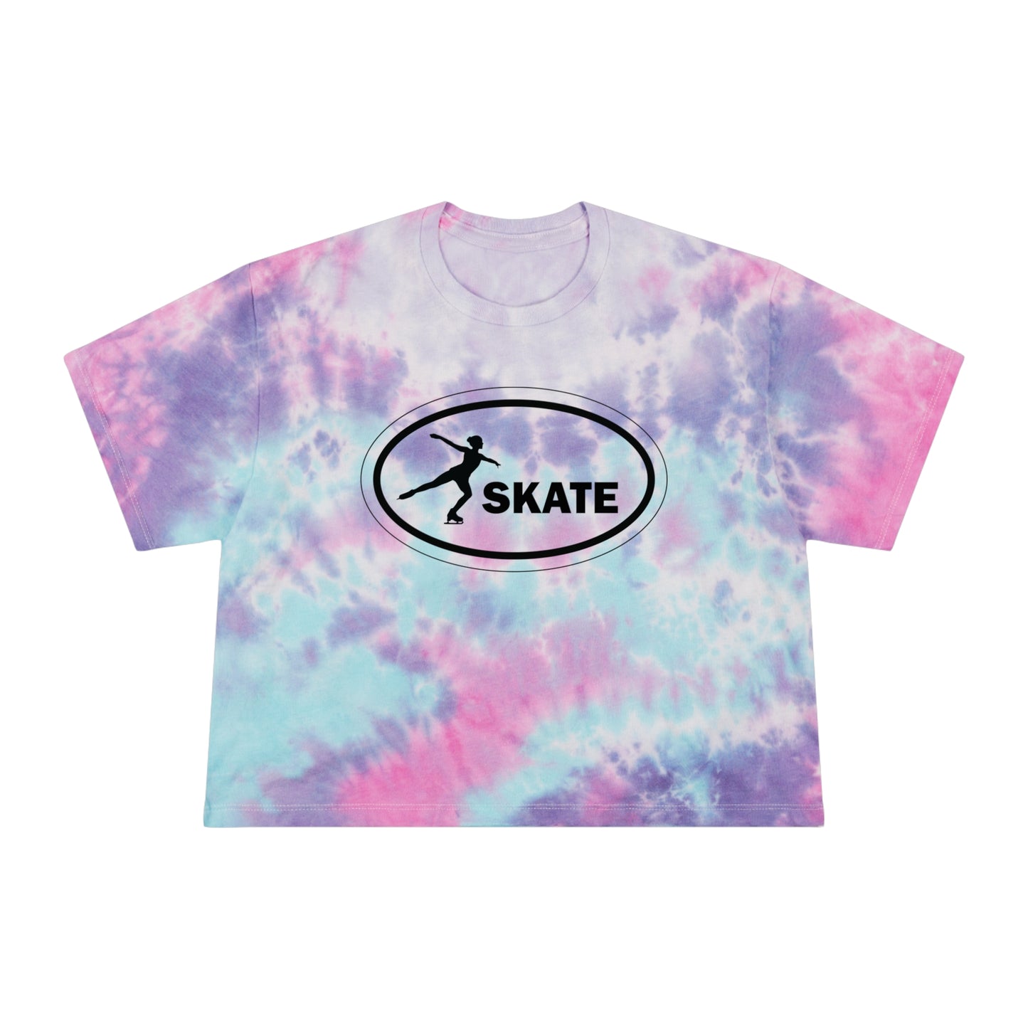 Skate Emblem Tie-Dye Crop Tee