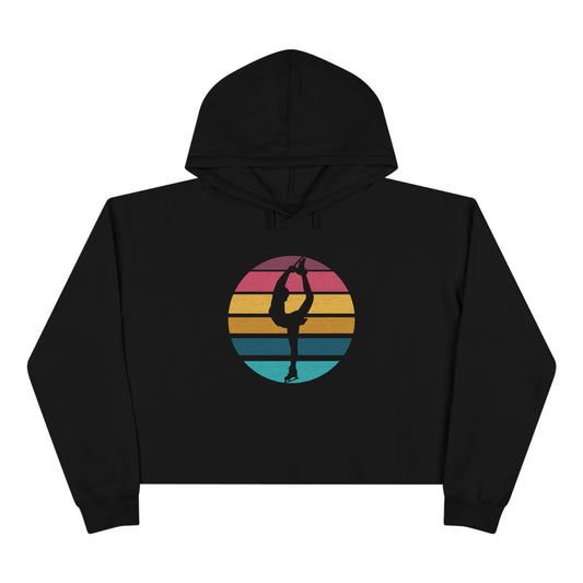 Sunset Silhouette Crop Hoodie