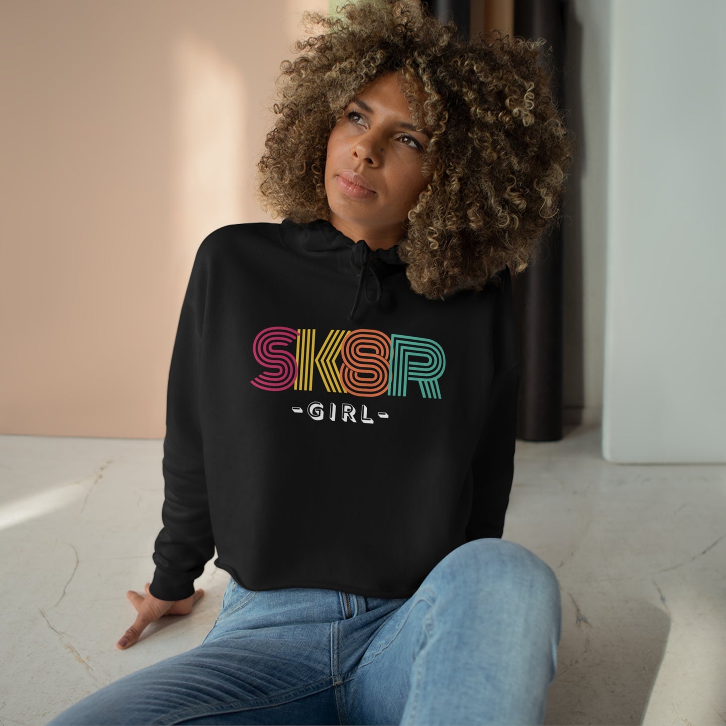 SK8R Girl Crop Hoodie