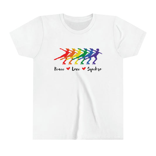 Peace, Love, Synchro Tee (Youth)