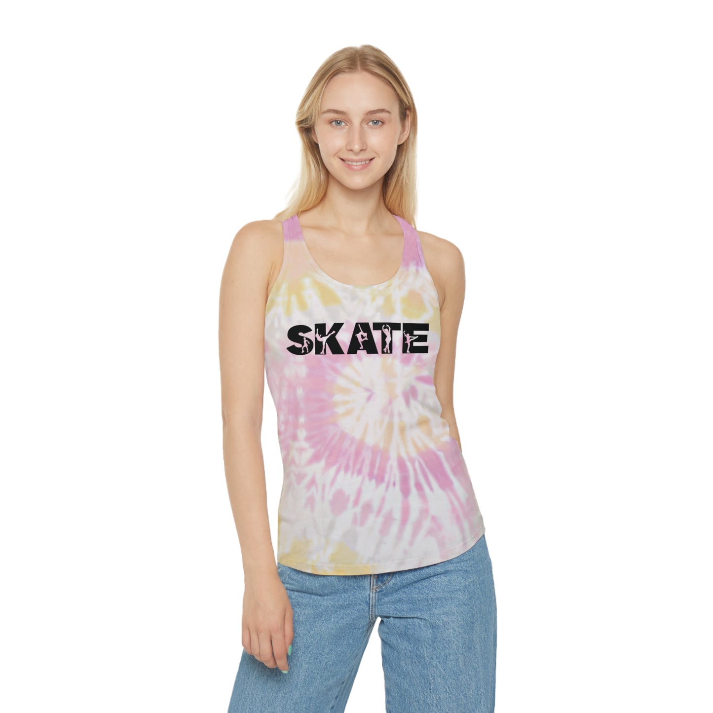 SKATE Tie Dye Racerback Tank