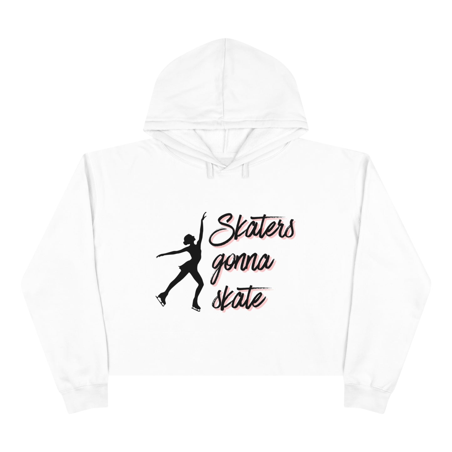 Skaters Gonna Skate Crop Hoodie