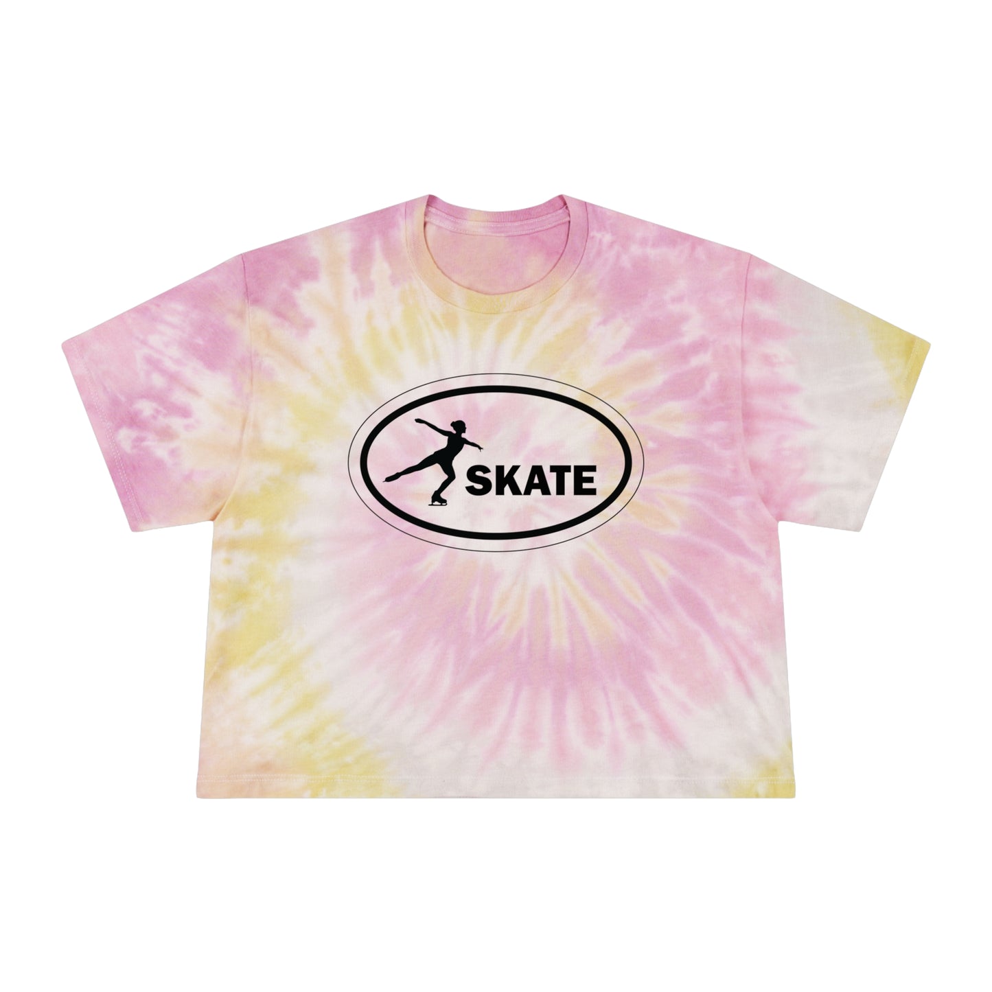 Skate Emblem Tie-Dye Crop Tee