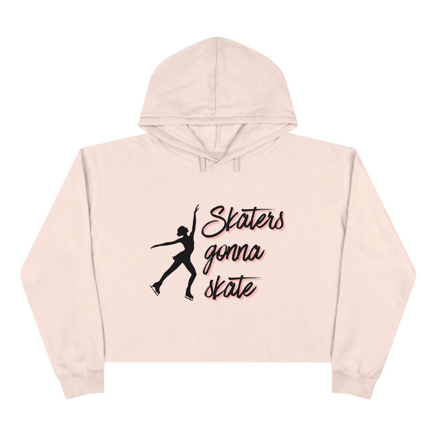 Skaters Gonna Skate Crop Hoodie