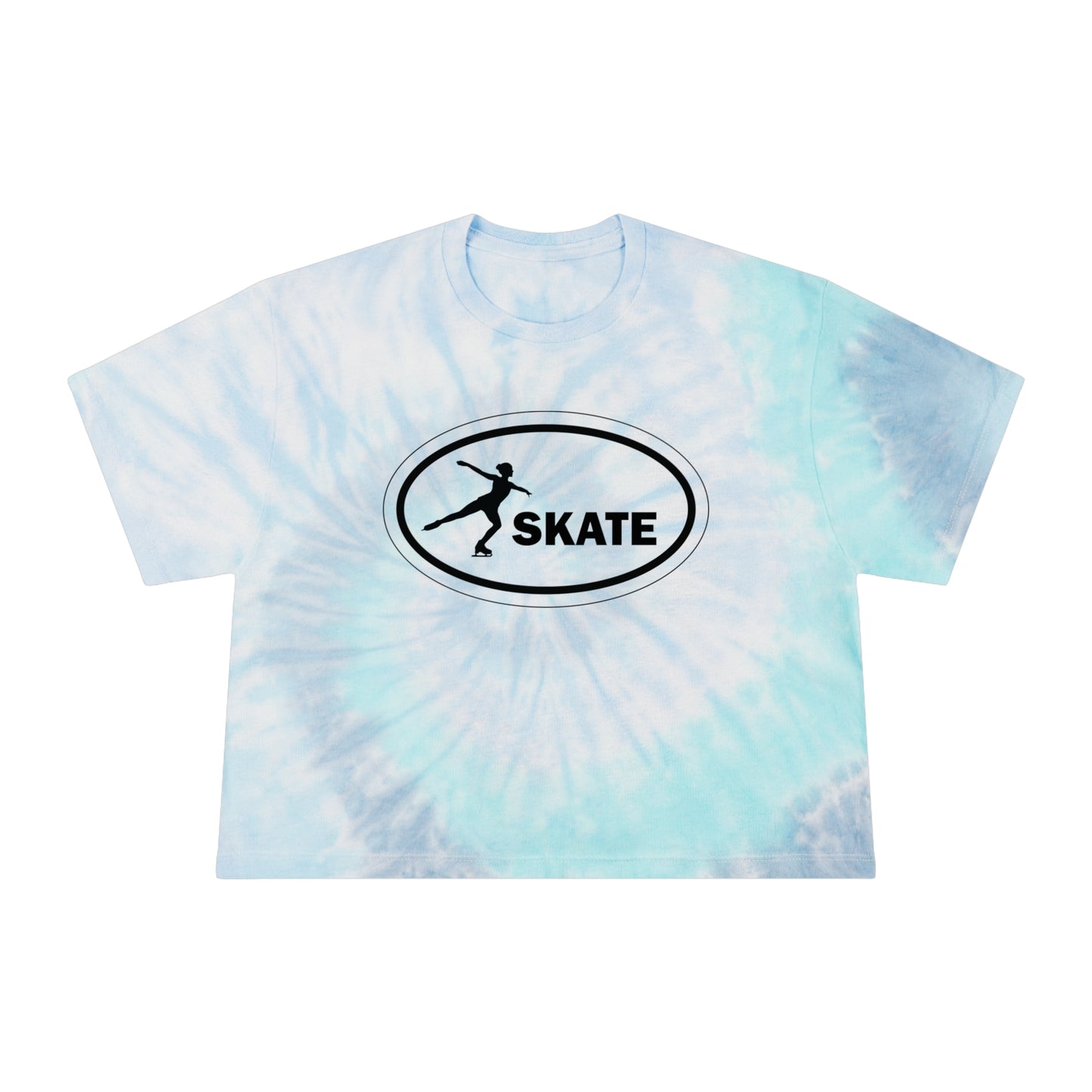 Skate Emblem Tie-Dye Crop Tee